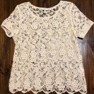 Joie Crochet Lace Top